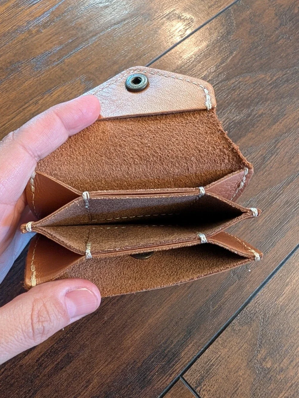 EUC Portland Leather Goods Company Lovebug Genuine Leather Credit Card Wallet